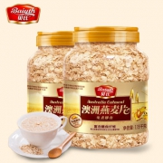 Baiyth贝氏 澳洲免煮即食无糖燕麦片1150g*2罐 券后39.8元包邮