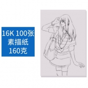 勃朗 BLSHZ-004 16K素描纸 160g 100张 6.8元包邮（需用券）