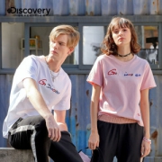 Discovery 100%纯棉 男女休闲刺绣T恤