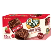 好丽友 Q蒂 红丝绒莓莓味 20枚 560g *6件