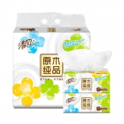 清风 四叶草 抽纸 3层120抽*8包（206*136mm） *2件