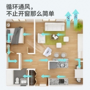 新飞空气循环扇家用台式静音电风扇摇头宿舍小型台扇涡轮对流风扇