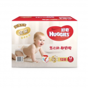 18日0点：HUGGIES 好奇 金装 婴儿纸尿裤 M128片 *2件 +凑单品 169元包邮（前2小时，合84.5元/件）