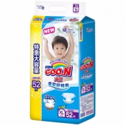 88VIP、历史低价：GOO.N 大王 维E系列  通用纸尿裤 XL52片 *4件 216.4元包邮（返80元猫超卡，合54.1元/件）