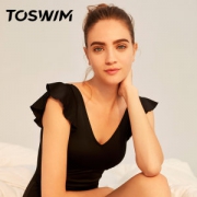 TOSWIM 拓胜 女式修身连体泳衣 UPF50+防晒面料