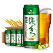 Plus会员：珠江啤酒 9度 珠江纯生啤酒 500mlx12听x5件