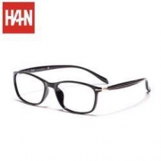 HAN 汉 近视眼镜框架3403+1.56非球面防蓝光镜片