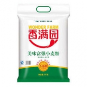 香满园 面粉 中筋面粉 美味富强小麦粉 5kg 家用 包子饺子馒头饼手擀面