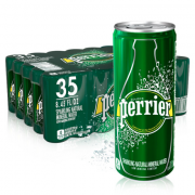 Perrier 巴黎水 原味气泡水 天然矿泉水 250ml*35罐 *3件 227元包邮（双重优惠）