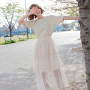 韩都衣舍 OK1470 女士蛋糕裙两件套