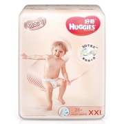 88VIP：HUGGIES 好奇 铂金装系列 通用纸尿裤 XXL26片 *6件 399元包邮（需用券，合66.5元/件）