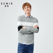 Semir 森马 14-058071326 男士条纹针织衫 26元（需用券）