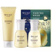one leaf 一叶子 雪耳护肤4件套（洁面100ml+水25ml+乳25ml+黄金面膜1片）