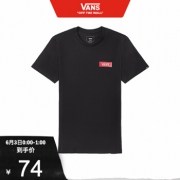 3日0点： VANS 范斯 VN0A54IHBLK 男女款短袖T恤