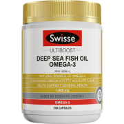 热巴同款 澳洲进口 1000mgx200粒 Swisse 深海鱼油胶囊