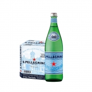SANPELLEGRINO 圣培露 含气天然气泡水 玻璃瓶 750mlx12瓶/箱 *2件 245.6元（双重优惠）