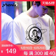 顶级品牌 日本 Phenix 宇航员印花 男吸湿透气T恤