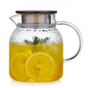 悦物 锤纹玻璃水壶耐高温1000ML