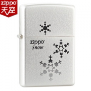 美国原机进口 Zippo 韩版银色雪花满天星 16孔防风打火机