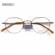 SEIKO 精工 纯钛超轻眼镜架H03098 +明月1.61防蓝光镜片