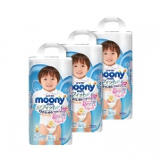 88VIP：moony 尤妮佳 男婴用拉拉裤 XL38片*3包 195.43元含税包邮（需用券）