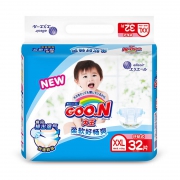 GOO.N 大王 维E环贴式纸尿裤 XXL32片 *4件 合216.4元包邮（返80元猫超卡，合54.1元/件）