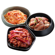 汉拿山 传统烤牛肉 蜜制猪梅肉 烤鸡腿肉 韩式料理组合1.2kg 99元包邮（需用券）