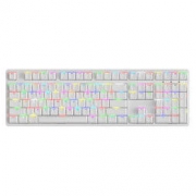 ikbc RGB F-108 幻彩背光机械键盘 108键原厂Cherry轴 白色 茶轴