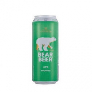 有券的上：德国进口 豪铂熊（BearBeer）豪铂熊清爽啤酒500ml*24听整箱装 *2件