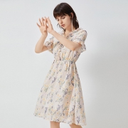 minette 30219146017 女士雪纺印花连衣裙
