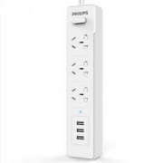 百亿补贴：PHILIPS 飞利浦 SPS2312K 3位+3USB2.4A插排 总长1.8m
