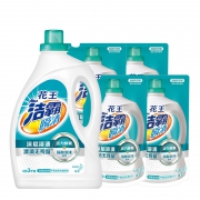 Attack 洁霸 瞬清系列 深层溶渍洗衣液组合装 3kg/瓶+1.5kg*4袋（18斤） 71.8元包邮（需用券）