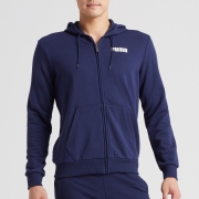 16日0点：PUMA 彪马 男子拼色 Logo 连帽外套 ESS 855279 99元包邮（前15分钟）
