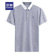 罗蒙 男士休闲翻领POLO衫