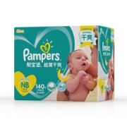 Pampers 帮宝适 超薄干爽系列 婴儿纸尿裤 NB号 140片 *4件 361元包邮（需用券，合90.25元/件）