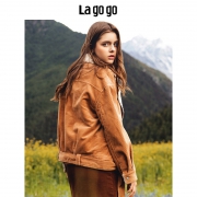 Lagogo 拉谷谷 HCWW539A57 女士加绒灯芯绒外套