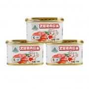 天坛牌 小白猪火腿猪肉罐头198g *6件