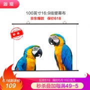 16日0点、616预告： 迦观 100英寸 16:9 白塑挂壁投影幕布