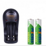 天猫 PKCELL 比苛 7号充电电池 600mAh 2节 + 充电器