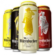 瓦伦丁 （Wurenbacher）混合啤酒500ml*12听装德国进口（新老包装随机发货） *2件