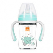 gb 好孩子 仿母乳质感宽口径婴儿奶瓶 180ml