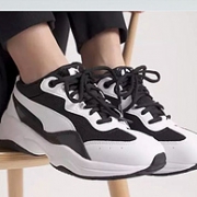 黑白色36码！PUMA 彪马 Cilia 女士休闲运动鞋