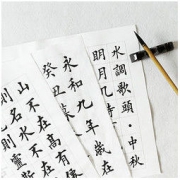 雨晨 中楷毛笔字帖 20张