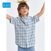 浅库存，100%纯棉：The Children's Place 男童 2020夏季新款短袖衬衫