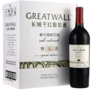 长城 特选5年 橡木桶解百纳干红葡萄酒 750ml*6瓶*2件