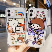 乌咚玥 卡通可爱透明硅胶手机壳 iPhone多机型 3.9元包邮（需用券）