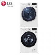 LG RC90U2AV2W+FLW10G4W 9KG 热泵烘干机 10.5KG 蒸汽滚筒洗衣机套装