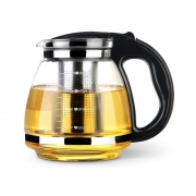 嘉美华 玻璃茶壶  黑色 750ML 9.9元包邮（需用券）