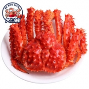 大口鲜 智利熟冻帝王蟹（整只）1200-1400g