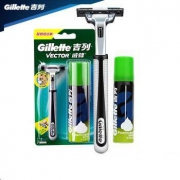 吉列（Gillette） 旋转双层剃须刀 超值组合装 威锋（1刀架1刀头+50g须泡）